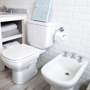 JUEGO BARI INODORO LARGO + DEPOSITO APOYO + BIDET