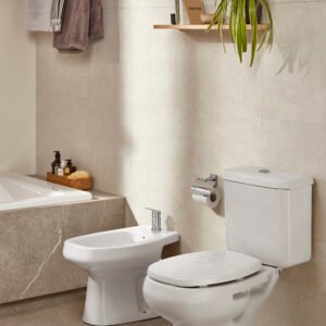 JUEGO MONACO INODORO LARGO + DEPOSITO APOYO +BIDET