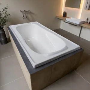 Bañera Anatomica Reforzada Fibra 140x70 Baño Ducha