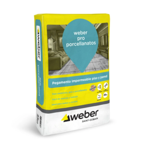 weber pro porcellanato - pegamento impermeable para piso y pared